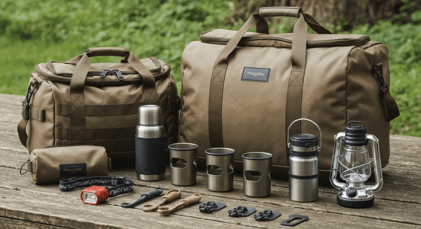 Outdoor accessories displayed at retail store