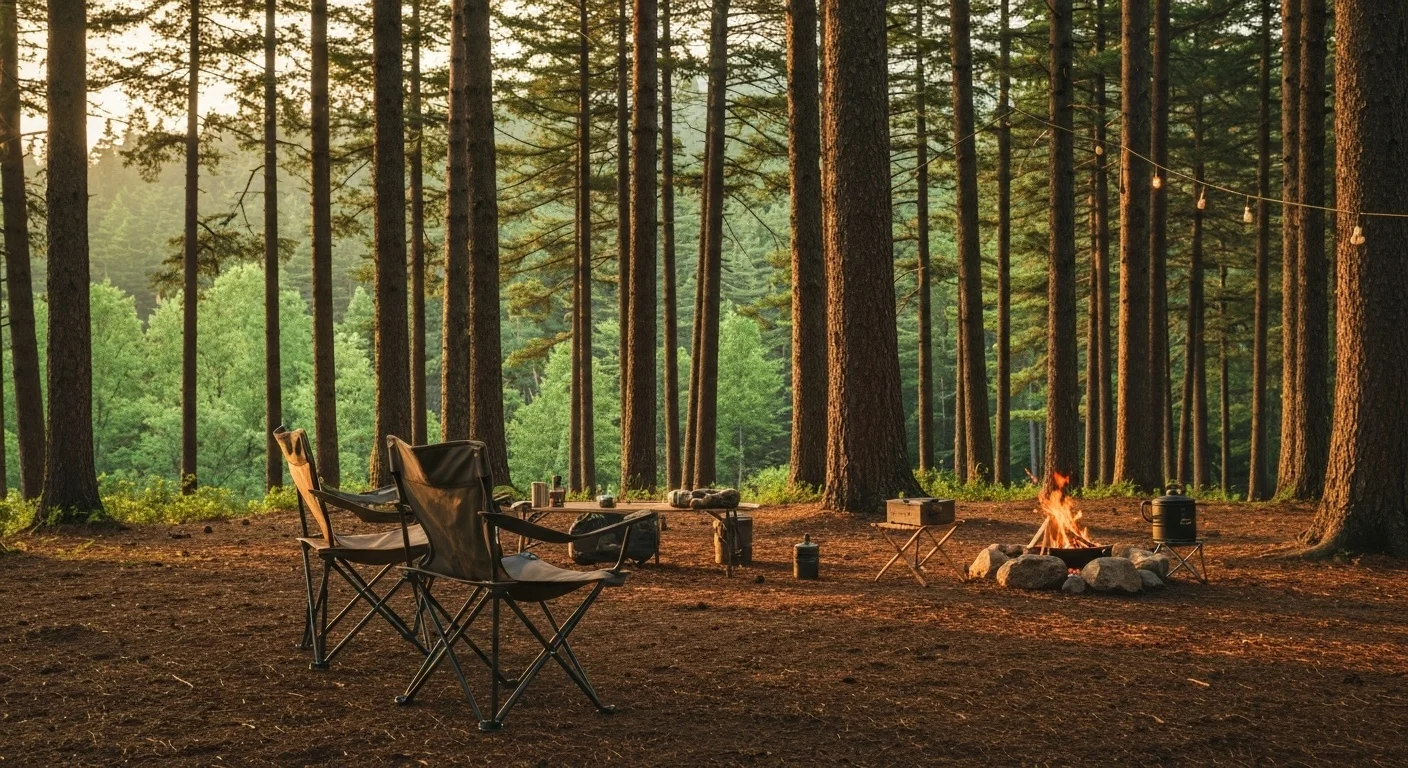 Folding Camping Chairs in use