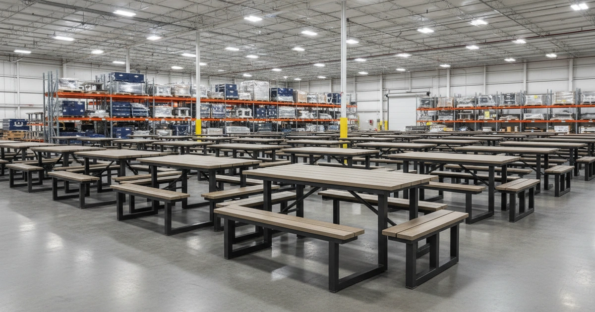 campground picnic table commercial grade supplier — Campground picnic table commercial grade supplier selection: 14-gauge steel fram