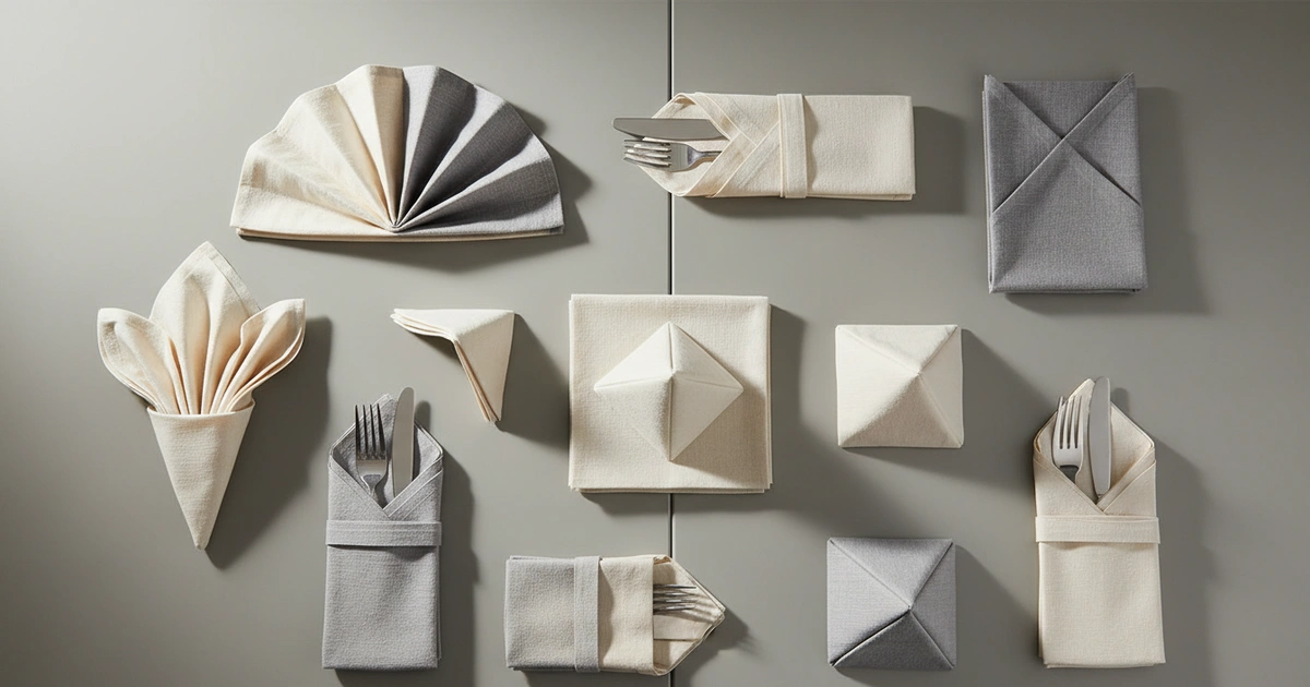 Guide: napkin folding for dining table — Napkin folding for dining table reduces clutter by 30%