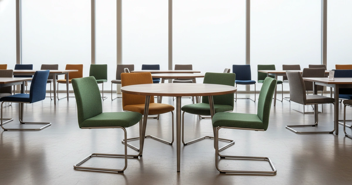 Guide: chairs for 42 inch table — A 42-inch round table fits 4-6 chairs: armless (18-20 in) allow 6, arm chairs (2