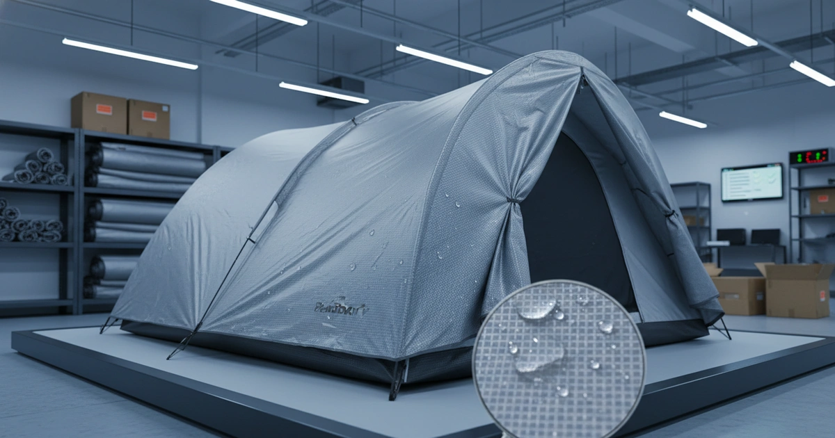 Guide: waterproof tent flysheet — Waterproof tent flysheet with 2000-3000 mm hydrostatic head and RF welded seams